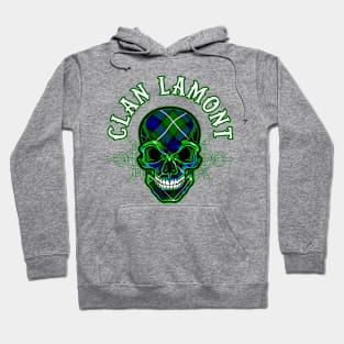 Scottish Clan Lamont Tartan Celtic Skull Hoodie